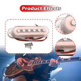 Maxbell Guitar Pickup Single Coil Easy to Install Replacement for Concert Live Stage Neck