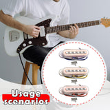 Maxbell Guitar Pickup Single Coil Easy to Install Replacement for Concert Live Stage 3pc