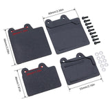 Maxbell 2Pcs Simulation Mudguard 1:8 Scale Portable DIY Lining Decoration for RC Car