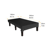 Maxbell Billiard Pool Table Cover Black Dustproof Cover for Hockey Outdoor Patio 245cm