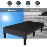 Maxbell Billiard Pool Table Cover Black Dustproof Cover for Hockey Outdoor Patio 245cm