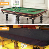 Maxbell Billiard Pool Table Cover Black Dustproof Cover for Hockey Outdoor Patio 215cm