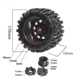 Maxbell RC Wheel and Tire DIY Modified Easy Installation Spare Replacement 4 for 1/8