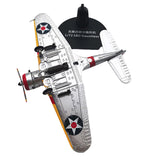 Maxbell 1/72 Aircraft Model Yellow Diecast Airplane for Home Bookshelf