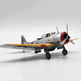 Maxbell 1/72 Aircraft Model Yellow Diecast Airplane for Home Bookshelf