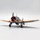 Maxbell 1/72 Aircraft Model Yellow Diecast Airplane for Home Bookshelf
