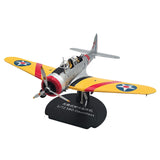 Maxbell 1/72 Aircraft Model Yellow Diecast Airplane for Home Bookshelf