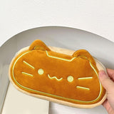 Maxbell Cute Cat Pencil Case Marker Holder Portable Multipurpose Zipper Pencil Pouch Yellow