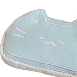 Maxbell Cute Cat Pencil Case Marker Holder Portable Multipurpose Zipper Pencil Pouch Light Blue