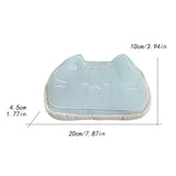 Maxbell Cute Cat Pencil Case Marker Holder Portable Multipurpose Zipper Pencil Pouch Light Blue