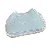 Maxbell Cute Cat Pencil Case Marker Holder Portable Multipurpose Zipper Pencil Pouch Light Blue