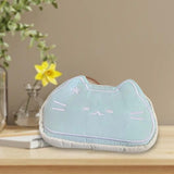 Maxbell Cute Cat Pencil Case Marker Holder Portable Multipurpose Zipper Pencil Pouch Light Blue