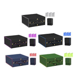 Maxbell Slab Card Holder Organizer Sturdy Trading Card Box for Bgs Baseball Card black gray