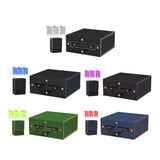 Maxbell Slab Card Holder Organizer Sturdy Trading Card Box for Bgs Baseball Card black gray