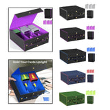 Maxbell Slab Card Holder Organizer Sturdy Trading Card Box for Bgs Baseball Card black gray