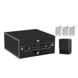 Maxbell Slab Card Holder Organizer Sturdy Trading Card Box for Bgs Baseball Card black gray