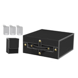 Maxbell Slab Card Holder Organizer Sturdy Trading Card Box for Bgs Baseball Card black gray