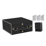 Maxbell Slab Card Holder Organizer Sturdy Trading Card Box for Bgs Baseball Card black gray