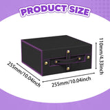Maxbell Slab Card Holder Organizer Sturdy Trading Card Box for Bgs Baseball Card black purple