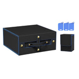 Maxbell Slab Card Holder Organizer Sturdy Trading Card Box for Bgs Baseball Card black blue