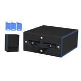 Maxbell Slab Card Holder Organizer Sturdy Trading Card Box for Bgs Baseball Card black blue