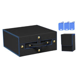 Maxbell Slab Card Holder Organizer Sturdy Trading Card Box for Bgs Baseball Card black blue