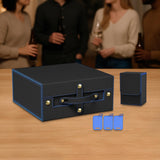 Maxbell Slab Card Holder Organizer Sturdy Trading Card Box for Bgs Baseball Card black blue