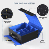 Maxbell Slab Card Holder Organizer Sturdy Trading Card Box for Bgs Baseball Card black blue