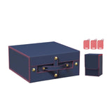 Maxbell Slab Card Holder Organizer Sturdy Trading Card Box for Bgs Baseball Card blue red