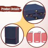 Maxbell Slab Card Holder Organizer Sturdy Trading Card Box for Bgs Baseball Card blue red