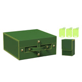 Maxbell Slab Card Holder Organizer Sturdy Trading Card Box for Bgs Baseball Card green yellow