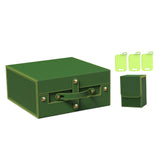 Maxbell Slab Card Holder Organizer Sturdy Trading Card Box for Bgs Baseball Card green yellow