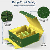 Maxbell Slab Card Holder Organizer Sturdy Trading Card Box for Bgs Baseball Card green yellow