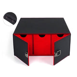 Maxbell Trading Card Storage Box Display Trading Card Storage Case for Playing Cards Red