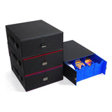 Maxbell Trading Card Storage Box Display Trading Card Storage Case for Playing Cards Red