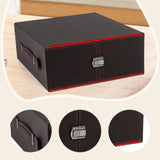 Maxbell Trading Card Storage Box Display Trading Card Storage Case for Playing Cards Red