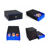 Maxbell Trading Card Storage Box Display Trading Card Storage Case for Playing Cards Blue