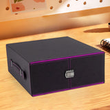 Maxbell Trading Card Storage Box Display Trading Card Storage Case for Playing Cards Purple