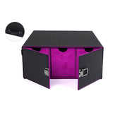 Maxbell Trading Card Storage Box Display Trading Card Storage Case for Playing Cards Purple