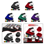 Maxbell Card Box Dustproof Collectibles with 24 Dividers and 5 Stands Container Gray