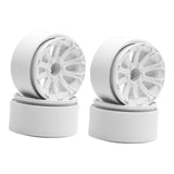 Maxbell 4 Pieces 1.9" Wheel Rims 1.9 inch Tire Wheel Spoke Rims for 1:10 1:12 RC Toy White