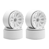 Maxbell 4 Pieces 1.9" Wheel Rims 1.9 inch Tire Wheel Spoke Rims for 1:10 1:12 RC Toy White