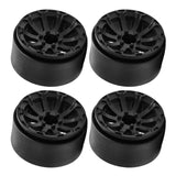 Maxbell 4 Pieces 1.9" Wheel Rims 1.9 inch Tire Wheel Spoke Rims for 1:10 1:12 RC Toy Black