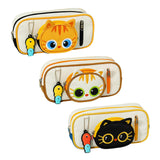 Maxbell Pencil Case Cat Design Make up Bag Cartoon Pen Bag for Kids