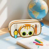 Maxbell Pencil Case Cat Design Make up Bag Cartoon Pen Bag for Kids