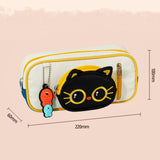 Maxbell Pencil Case Cat Design Make up Bag Cartoon Pen Bag for Kids
