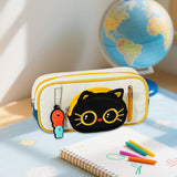 Maxbell Pencil Case Cat Design Make up Bag Cartoon Pen Bag for Kids