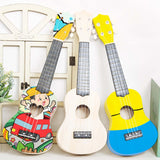 Maxbell Ukulele DIY Kit with Full Accessories Craft Handicraft Handmade Assembly Toy Round