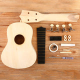 Maxbell Ukulele DIY Kit with Full Accessories Craft Handicraft Handmade Assembly Toy Round
