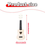 Maxbell Ukulele DIY Kit with Full Accessories Craft Handicraft Handmade Assembly Toy Heart